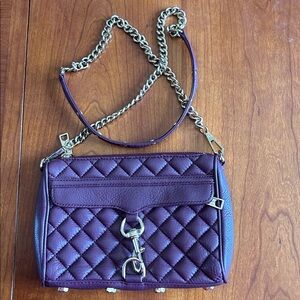 Rebecca Minkoff Quilted Mini Mac in Purple